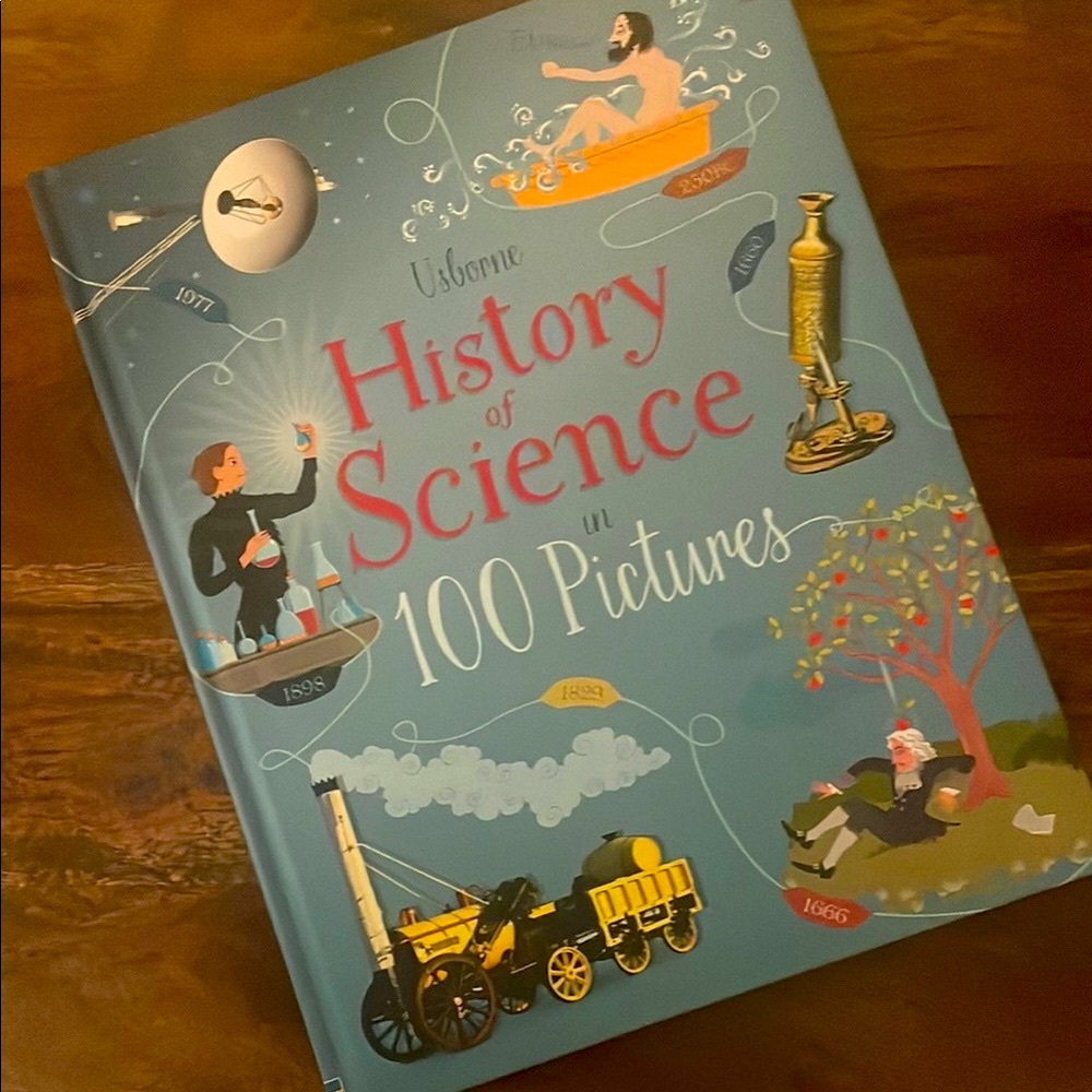 Usborne History of Science in 100 Pictures Hardcover NWT STEM Homeschool